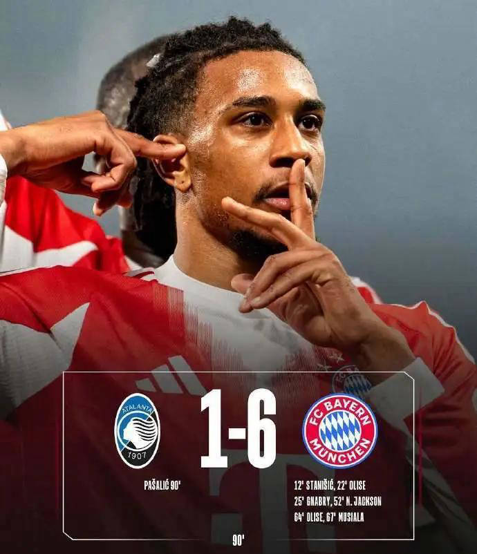 主场1比6惨遭屠杀！拜仁痛击真蓝黑，意甲欧冠尊严被无情践踏